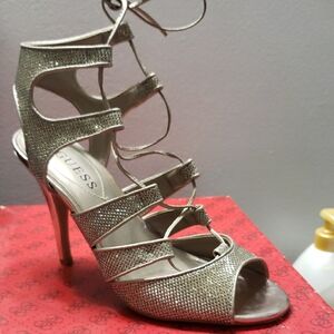 Guess Women's Strappy Gold Heels